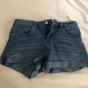 High waisted H and M denim shorts